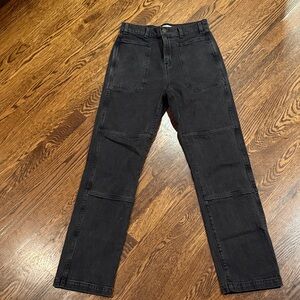 Madewell 90s Straight Charcoal Denim Pants